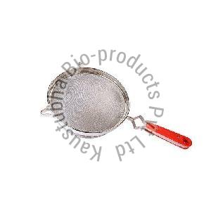 Stainless Steel Heavy Handle Double Jali Juice Strainer