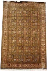 kashmir silk rug