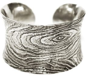 Silver Textured Bracelet