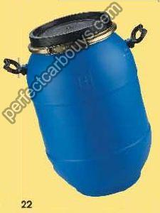 45 Ltr Round Full Open Mouth Barrel with V Shape Metal Ring
