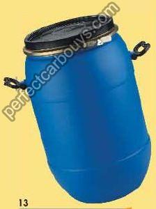 65 Ltrs Round Full Open Mouth Barrel with V Shape Metal Ring