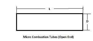 Micro Combustion Tubes (Open End)