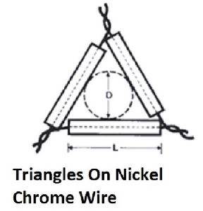 Triangles On Nickel Chrome Wire