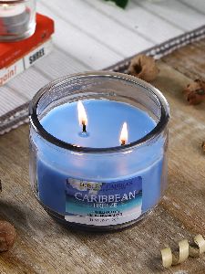 hosley caribbean breeze highly fragranced jar candle