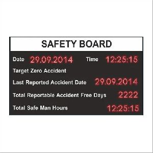 Safety Statistics Display Board