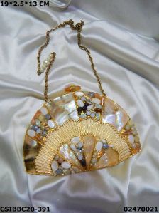 Party Wear & Bridal Brass Mop Clutches