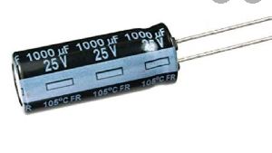 E-capacitor 1000uf/25v 10*17