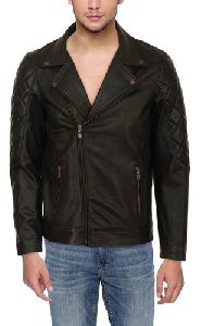 mens pu leather jacket