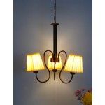 Small 3 light black chandelier