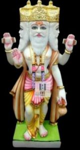 Marble Brahma Ji Statue Murti