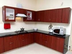 V Shaped Modular Kitchen