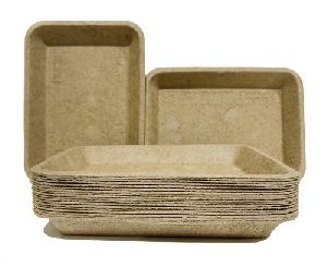 Ambassador Biodegradable Crop Residue Rectangular Plate