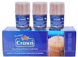 Crown Finest Round Wooden Toothpicks