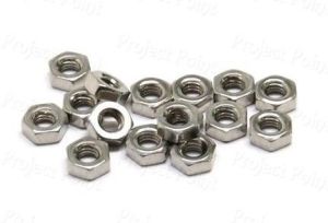 M3 Hex Nut White