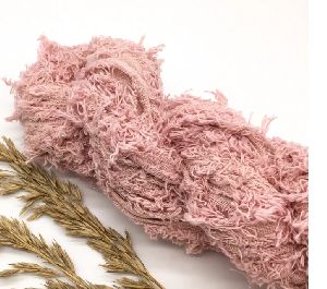 Dusty Pink Cotton Frizz Ribbon