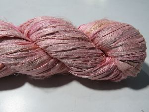 Pink Sari Silk Ribbon