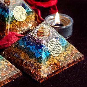 Seven Chakra Orgone Pyramid