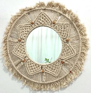 MACRAME WALL MIRROR