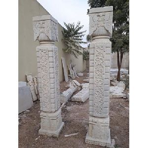 Marble and Sandstone Column
