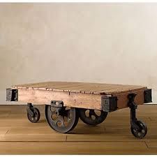 Wooden Gadda Wheel Table