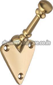 Decorative brass coat hook