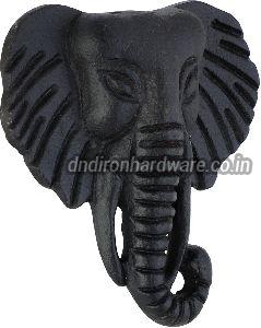 Elephant trunk cast iron cabinet knobs