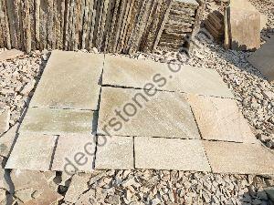 Mint Sandstone Paving Slabs and Tiles