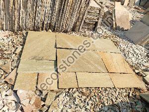 Mint Sandstone Paving Slabs and Tiles
