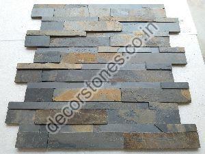 Rustic Black Slate Ledge Stone Wall Panels