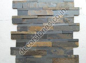 Rustic Black Slate Ledge Stone Wall Panels