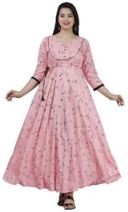 Cotton Rayon Gown For Womens And Girls