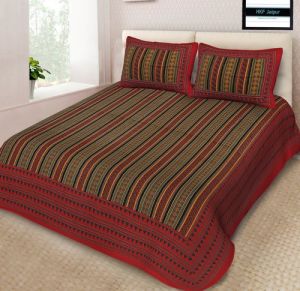 Handloom Printed Bedsheet