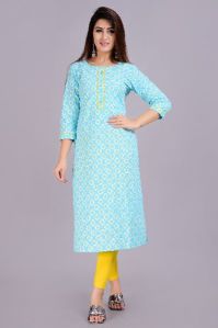 Printed Cotton Kurta For Girls And Womens