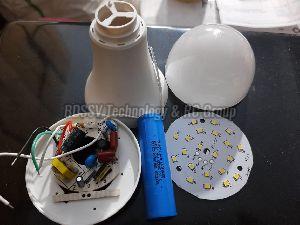 9W AC DC Rechargeable LED Bulb Raw Materials