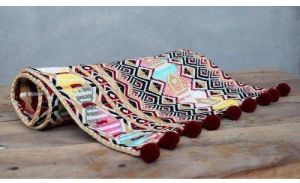 Multicolored Weaved Table Runner