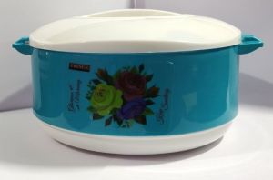 Insulated Blue Plastic Casserole