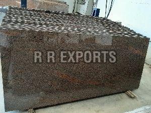 Brown Galaxy granite slab