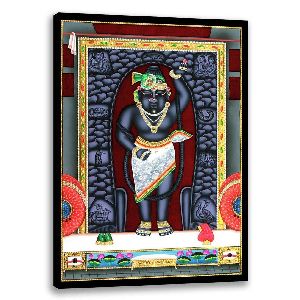 Black Shreenathji -Canvas Art | God Painting
