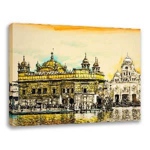 Golden Temple Amritsar-canvas Art Painting | Monuments Painting