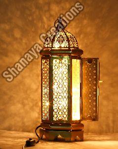 Brass Antique Lamp with LED Light