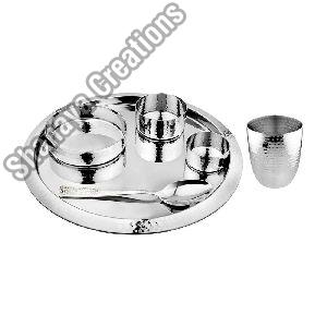 STEEL HAMMERED THALI SET 6 PCS