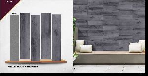 Grick Wood Nero Gray Strip Wall & Floor Tiles