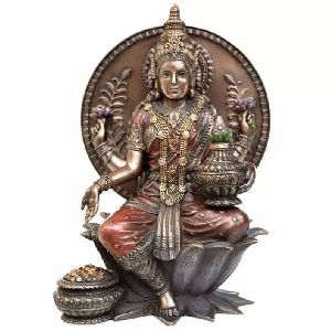 Copper Lakshmi Statue
