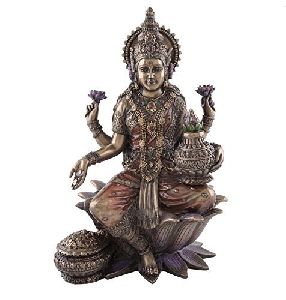 Copper Lakshmi Statue