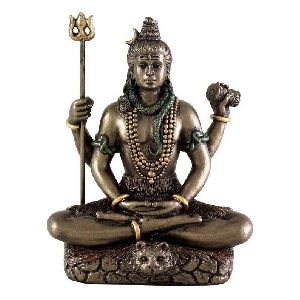 Copper Four Hand Shiva Statue