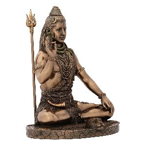 Copper Four Hand Shiva Statue