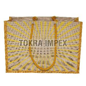 PP Laminated Jute Tote Bag With Cotton Cord Handle