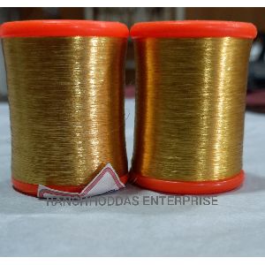 Light Gold Yellow Half Fine Zari Thread