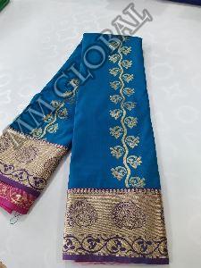 Semi Silk Emboss Sarees