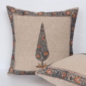 Cotton Jute Cushion Cover